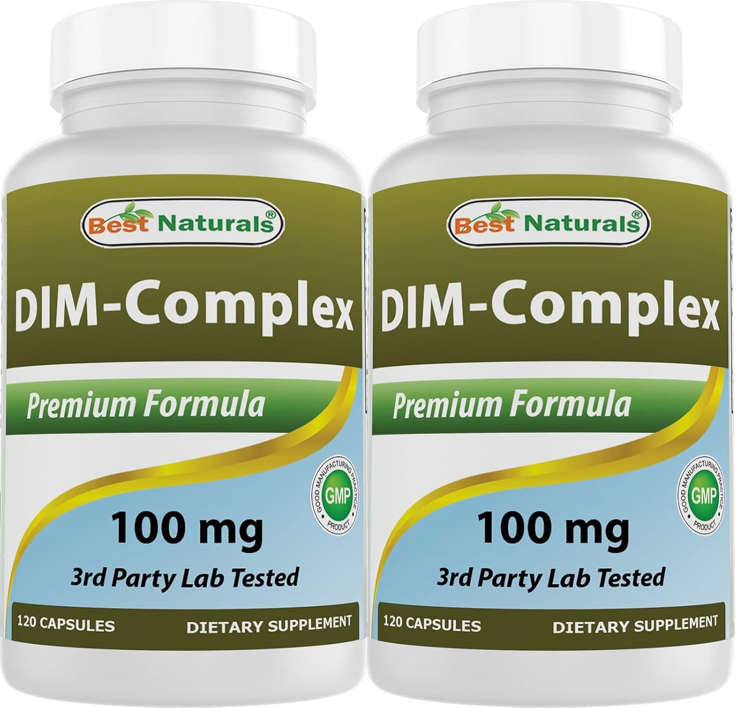 120 Capsules of Best Naturals DIM Complex 100 mg - Pack of 2