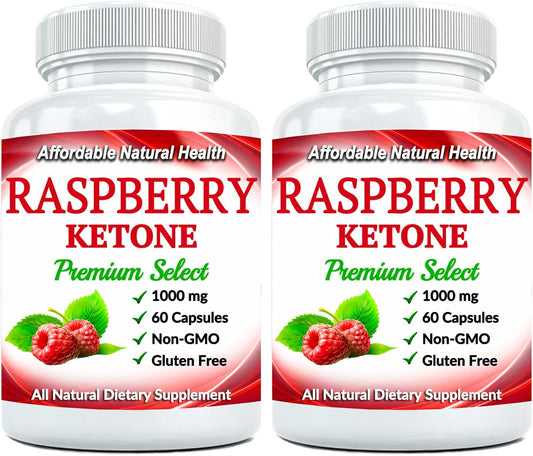 120 Capsules of Heaven's Gate Raspberry Ketone, 1000mg All-Natural Supplement for Active Lifestyle, Non-GMO, 4 Month Supply