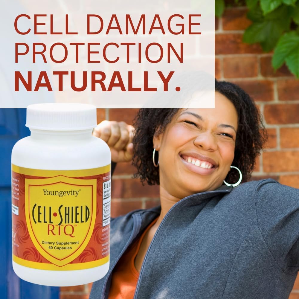 120 Capsules of Youngevity Resveratrol Turmeric Quercetin RTQ Cell Shield - Pack of 2