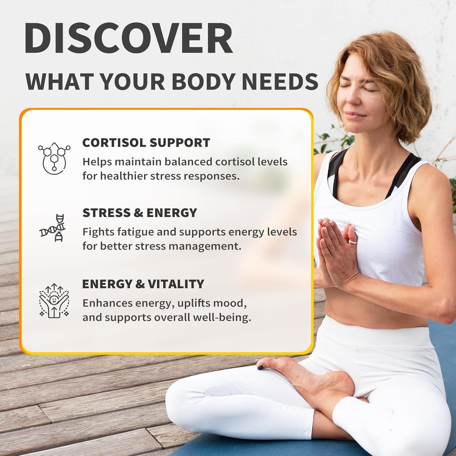 120 Capsules VEV Cortisol Supplements with Magnesium Glycinate, Ashwagandha, L-Theanine, and Vitamin D - Supports Relaxation, Focus, and Sleep