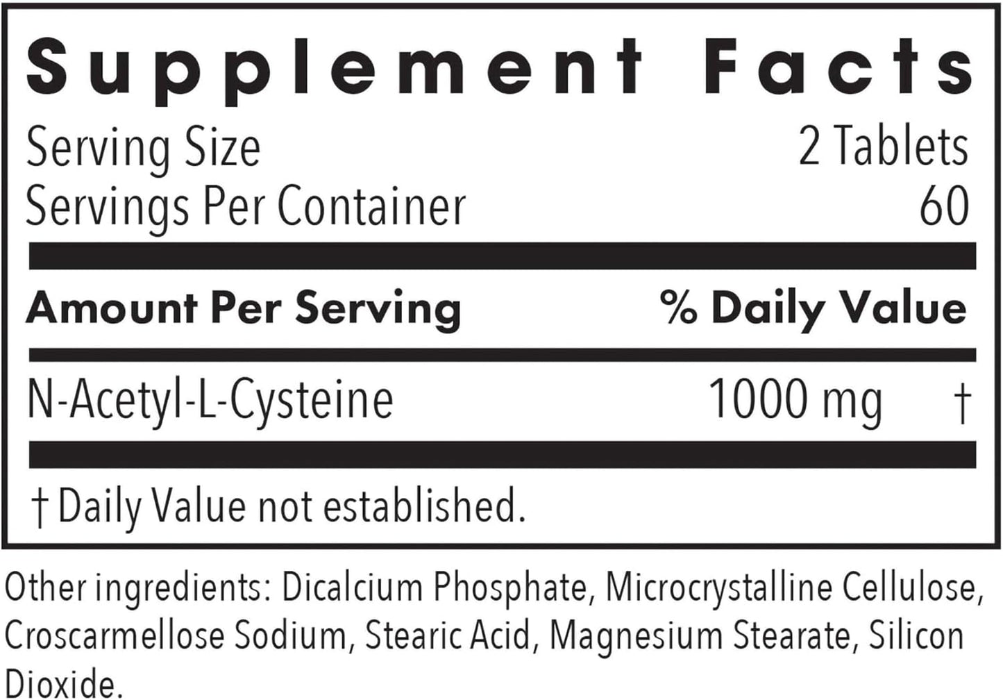 120 Count Allergy Research Group NAC Supplement for Immune Function & Mucus Clearance with N-Acetyl-L-Cysteine & Glutathione - Hypoallergenic Free Form Amino Acid
