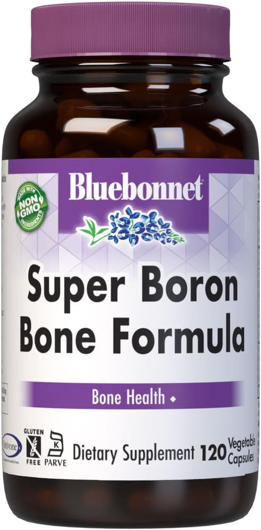 120 Count BlueBonnet Super Boron Bone Formula Vegetarian Capsules for Bone Health