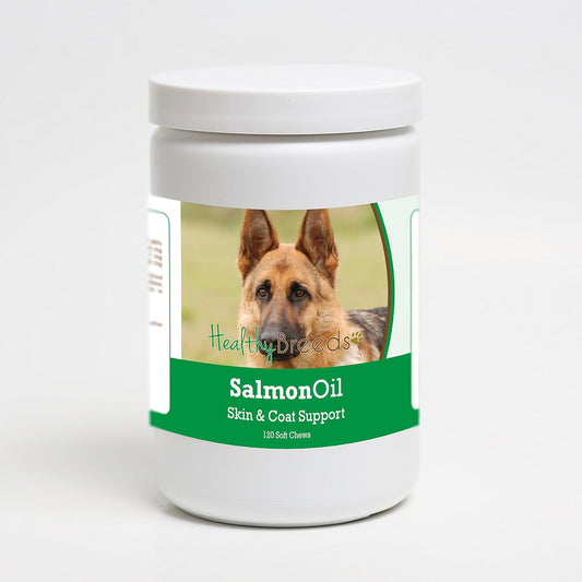 120 Count Healthy Breeds Salmon Oil Soft Chews for German Shepherds