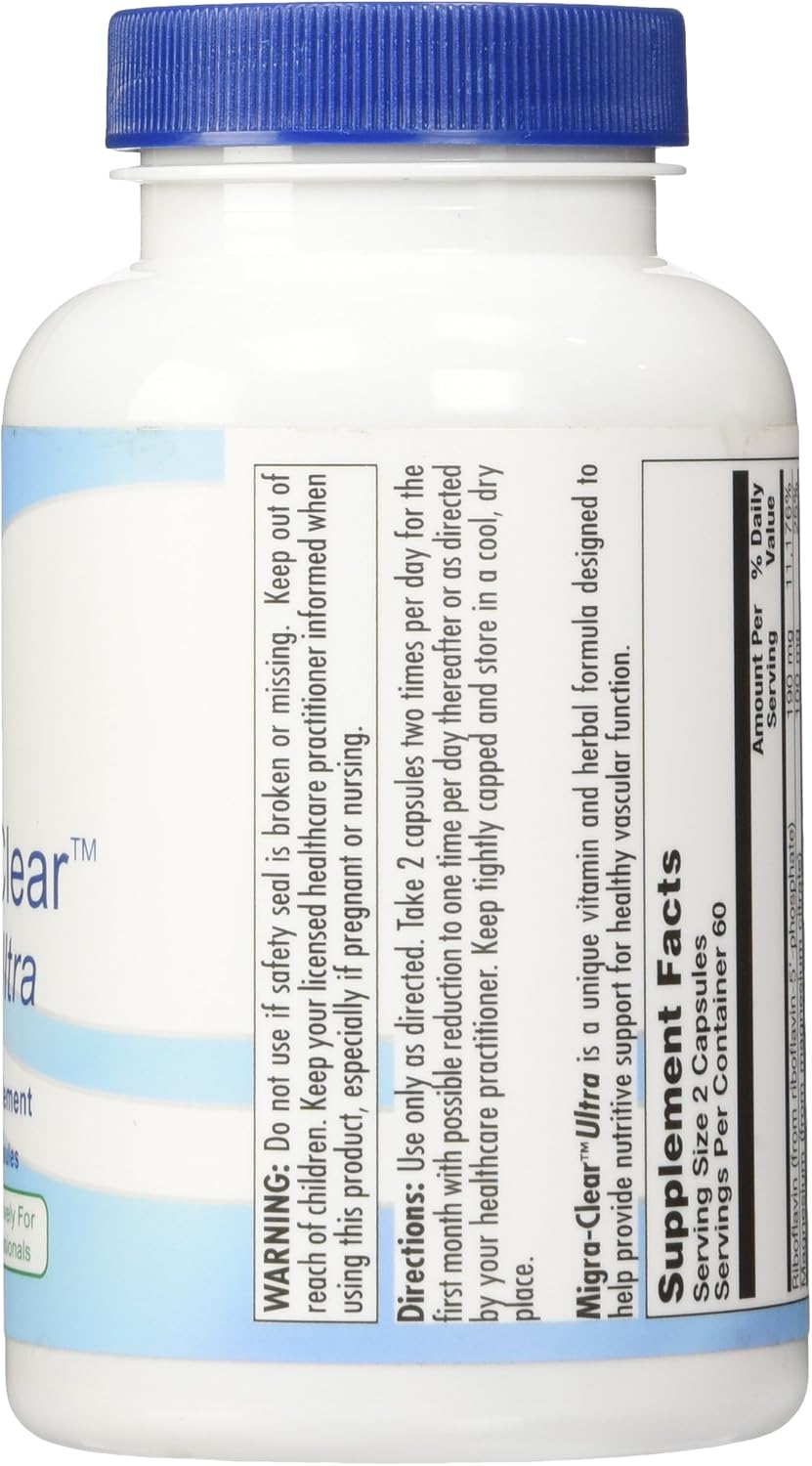 120 Count Nutra BioGenesis Ultra Migra-Clear Veg Capsules