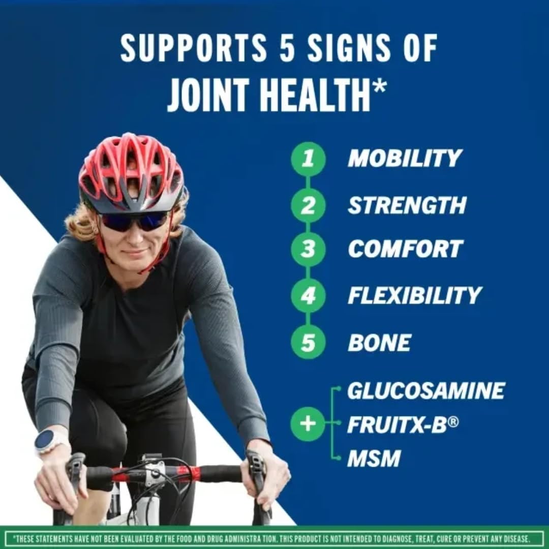 120 Count Pack of 2 Move Free Advanced Plus MSM with Glucosamine & Chondroitin - Joint Health Supplement