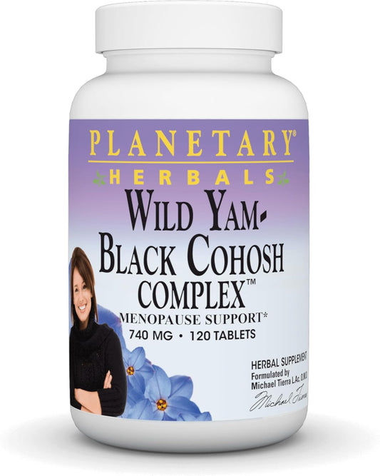 120 Count Planetary Herbals Wild Yam-Black Cohosh Complex Tablets for Menopausal Support