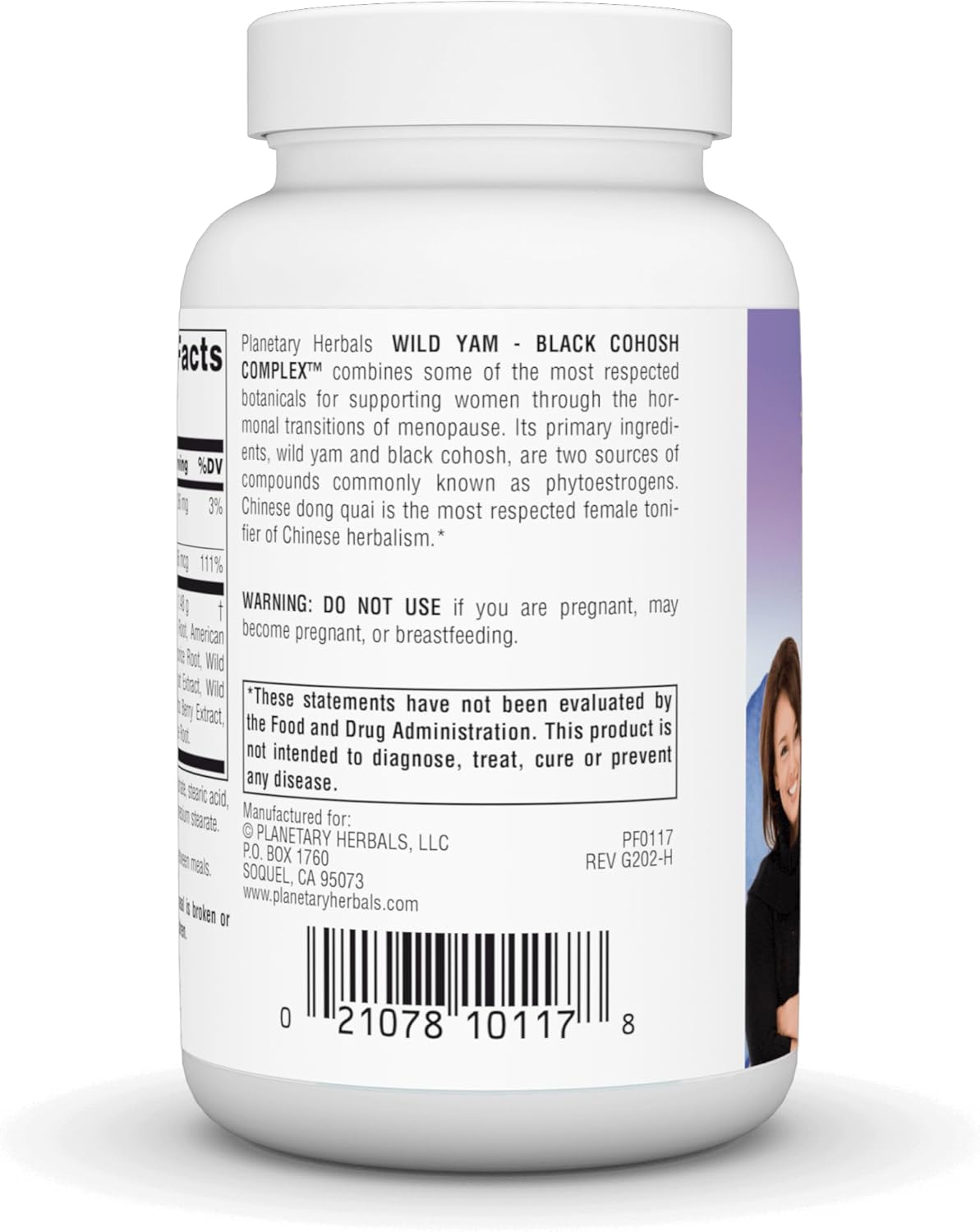 120 Count Planetary Herbals Wild Yam-Black Cohosh Complex Tablets for Menopausal Support