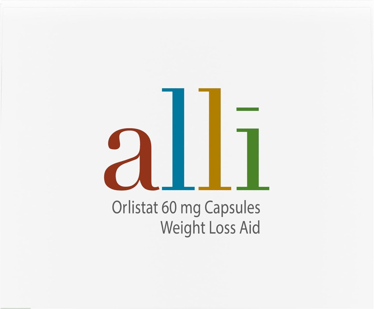 120 Count Refill Pack of alli Orlistat 60 mg Capsules for Weight Loss - Non Prescription Diet Pills