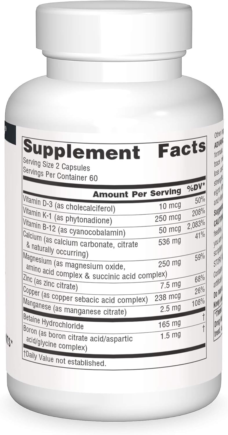 120 Count Source Naturals Advanced Triple Boron with Calcium Capsule - Supports Bone Health and Mineral Absorption