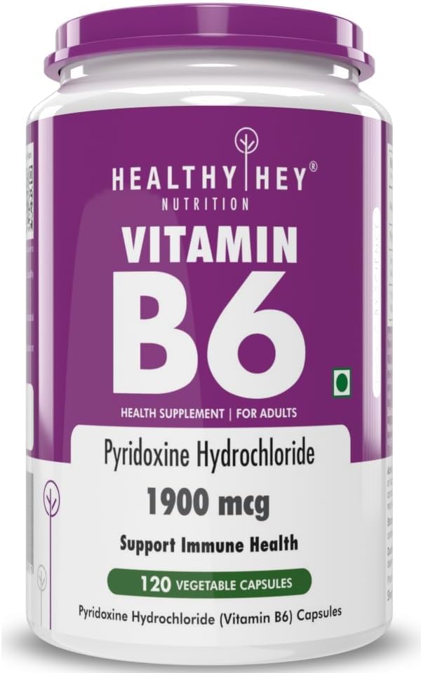 120 Count Vegetarian Capsules of Generic Pyridoxine Vitamin B6