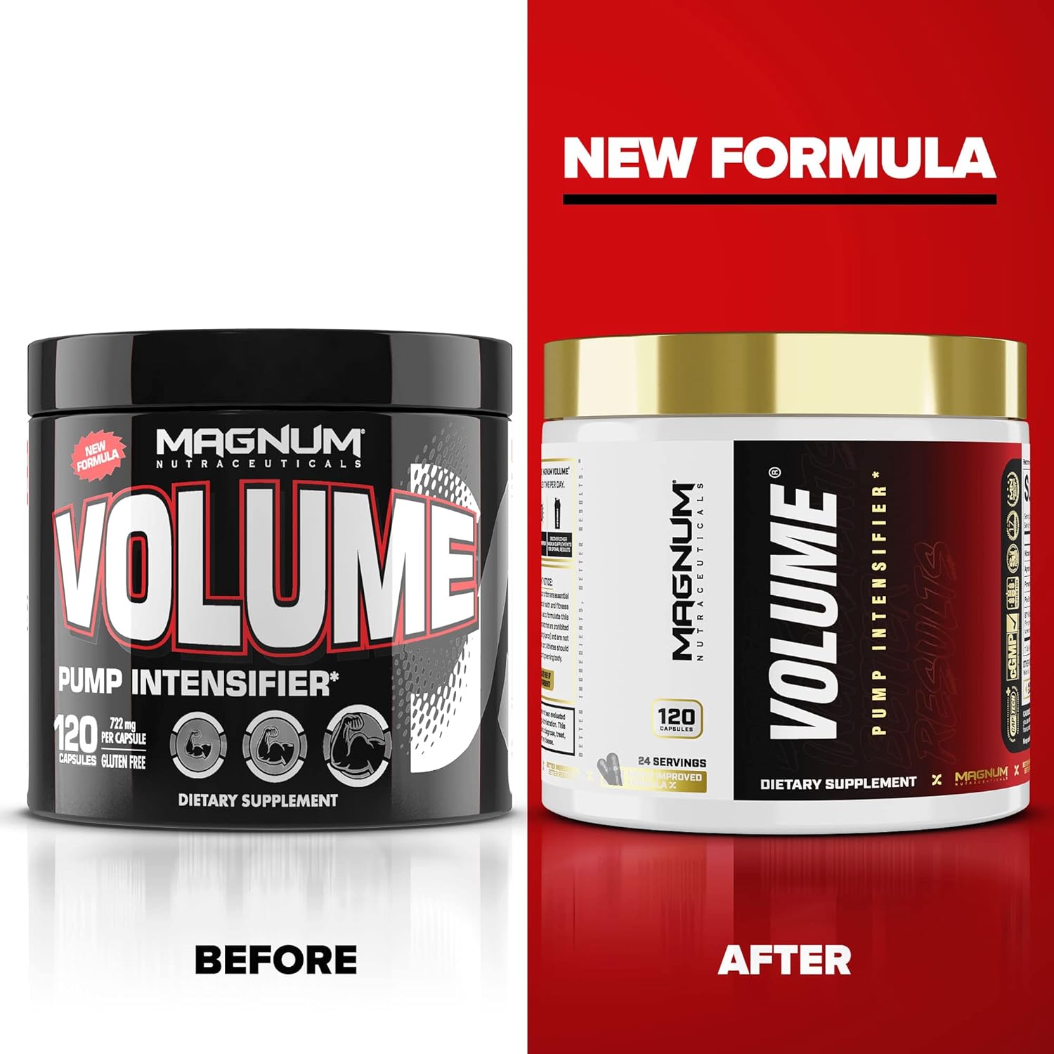 120-Count Volume Magnum Capsules for Enhanced Performance and Stamina