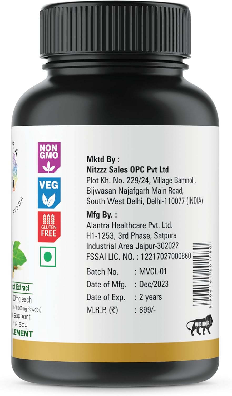120 Vegan Ashwagandha Capsules - Organic Powder & Root Extract - 10,000mg Equivalent - Stress Relief & Mood Enhancer - 4 Month Supply