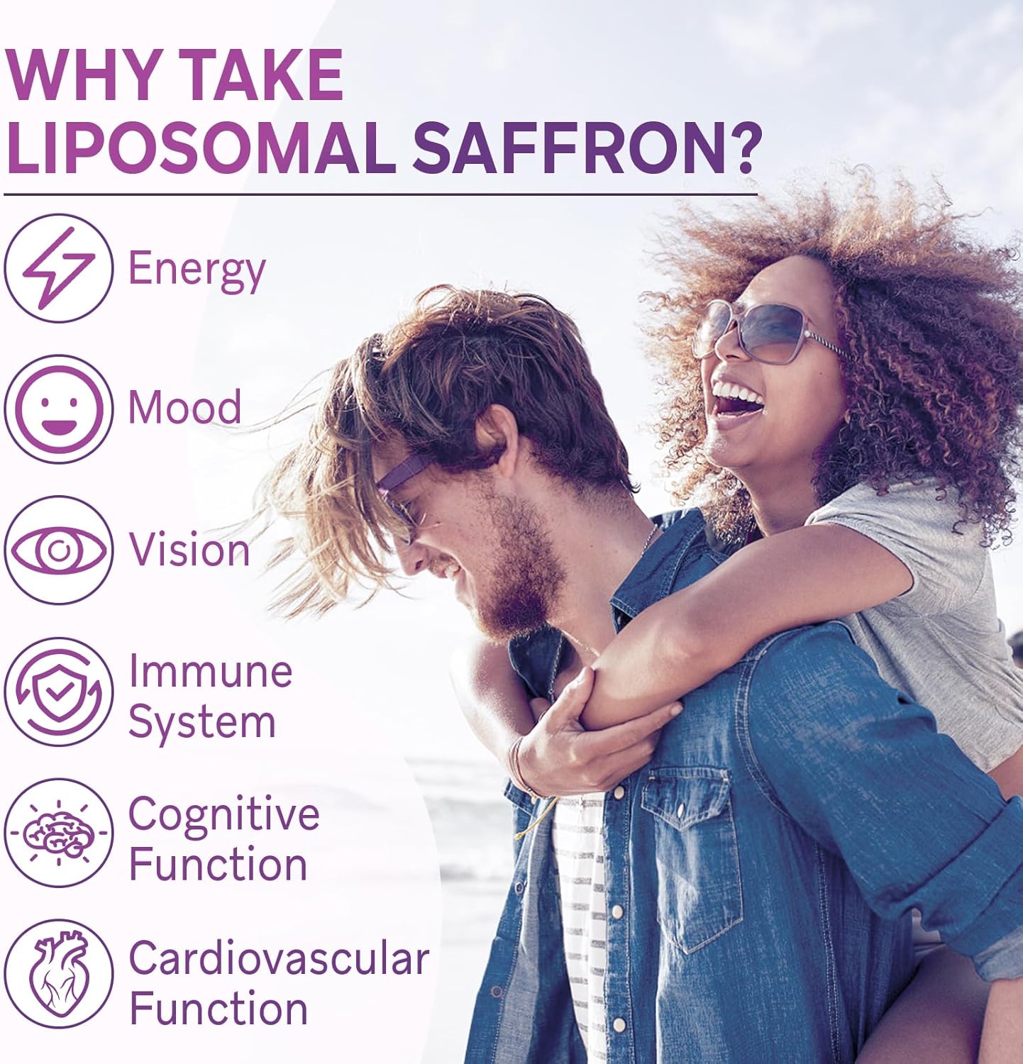 120 Vegan Capsules of Ulmubra Liposomal Saffron Supplements, 100% Pure Extract for Mood, Energy, Vision & Focus, 88.5 mg, High Absorption