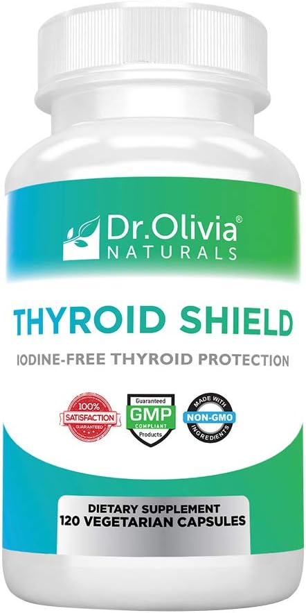 120 Vegetarian Capsules of Dr. Olivia Naturals Thyroid Support Supplement