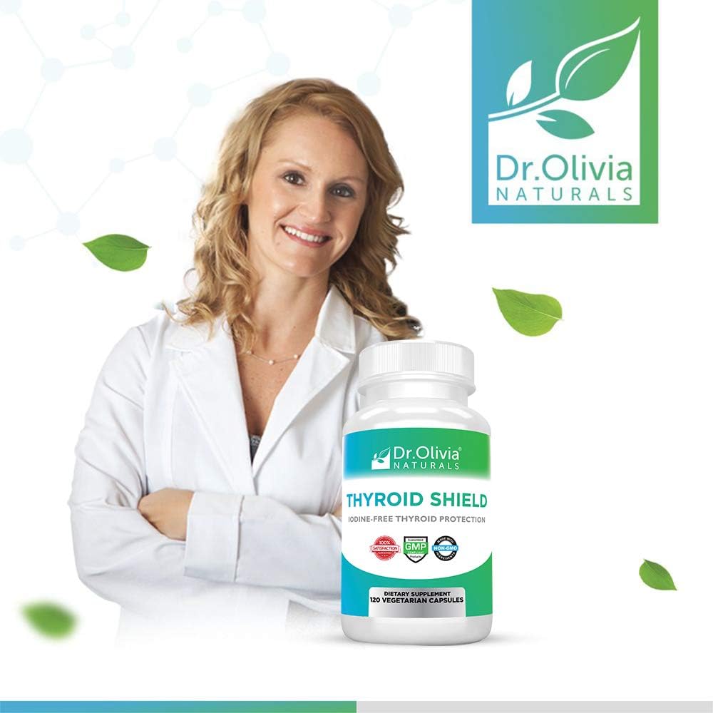 120 Vegetarian Capsules of Dr. Olivia Naturals Thyroid Support Supplement