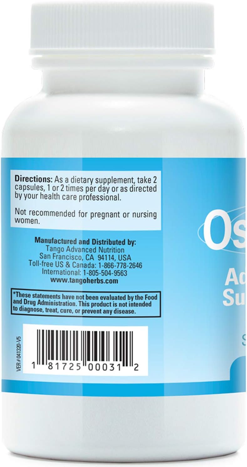 120 Vegetarian Capsules of Tango OsteoPhase Herbal Bone Support Supplement
