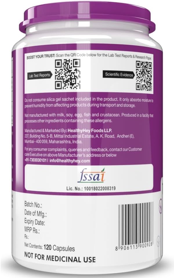 120 Vegetarian Capsules of Vitamin B1 Thiamine Supplement for Energy and Metabolism Support