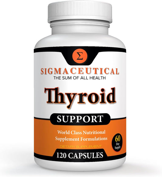 120 Vegetarian Capsules Thyroid Wellness Blend with Zinc, Selenium, Iodine, Ashwagandha, and Kelp for Natural Energy and Metabolism Boost