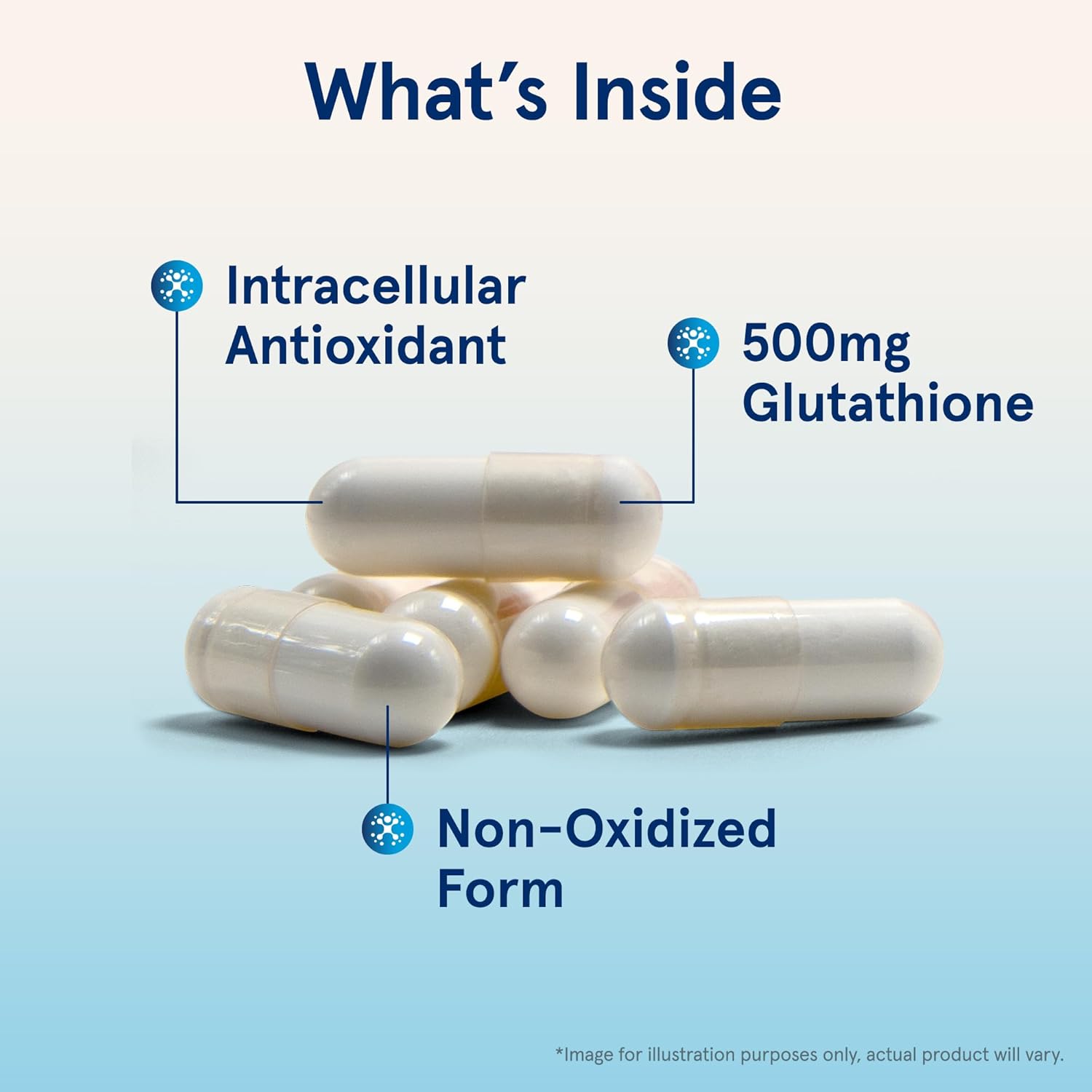 120 Veggie Capsules of Jarrow Formulas Glutathione Reduced 500 mg - Powerful Intracellular Antioxidant for Vitamin C & E Recycling - Non-GMO, Gluten Free, Vegan Formula