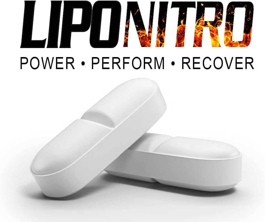 120 White LipoNitro® Thermo-Burn Diet Pills with Nitro Energy Dietary Supplement Made in the USA