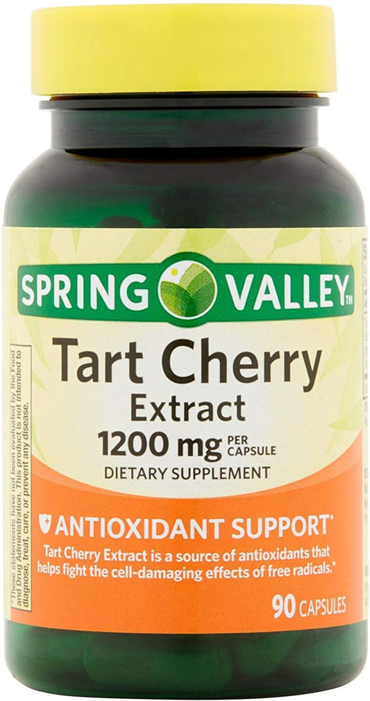 1200 Mg Spring Valley Tart Cherry Extract Capsules for Joint Health - 90 Count