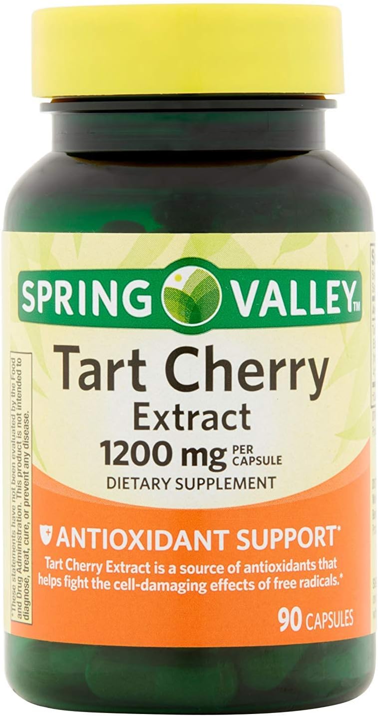 1200 Mg Spring Valley Tart Cherry Extract Capsules for Joint Health - 90 Count
