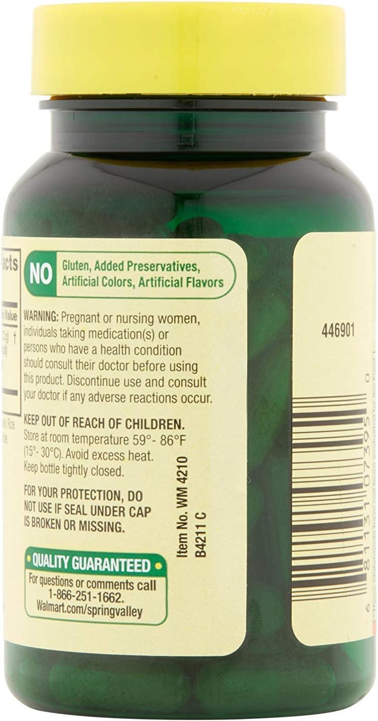 1200 Mg Spring Valley Tart Cherry Extract Capsules for Joint Health - 90 Count