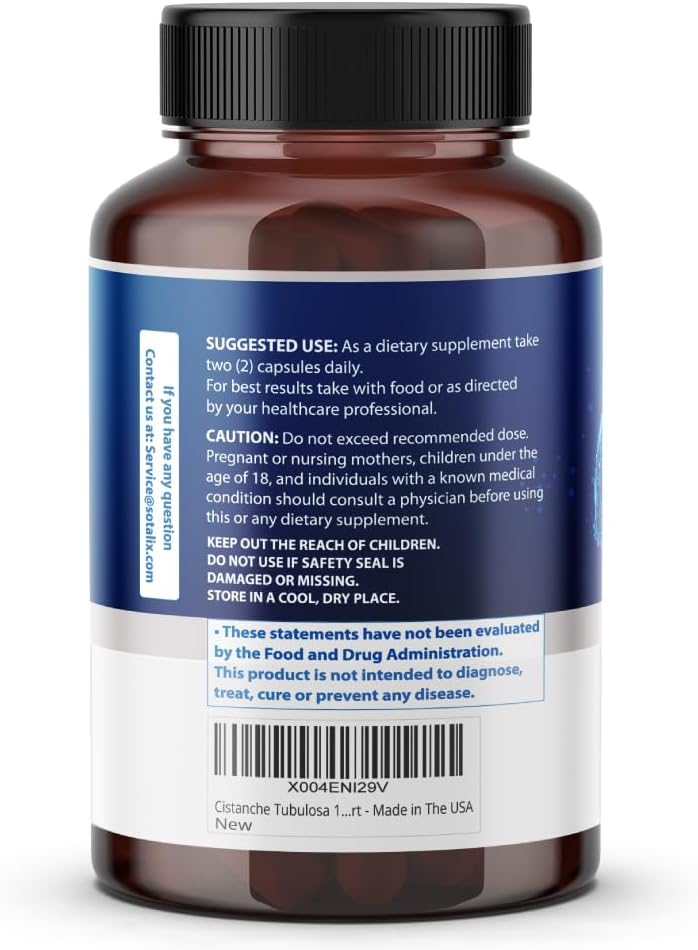 12,000MG Cistanche Tubulosa Supplement with Horny Goat Weed for Strength and Stamina - Made in the USA