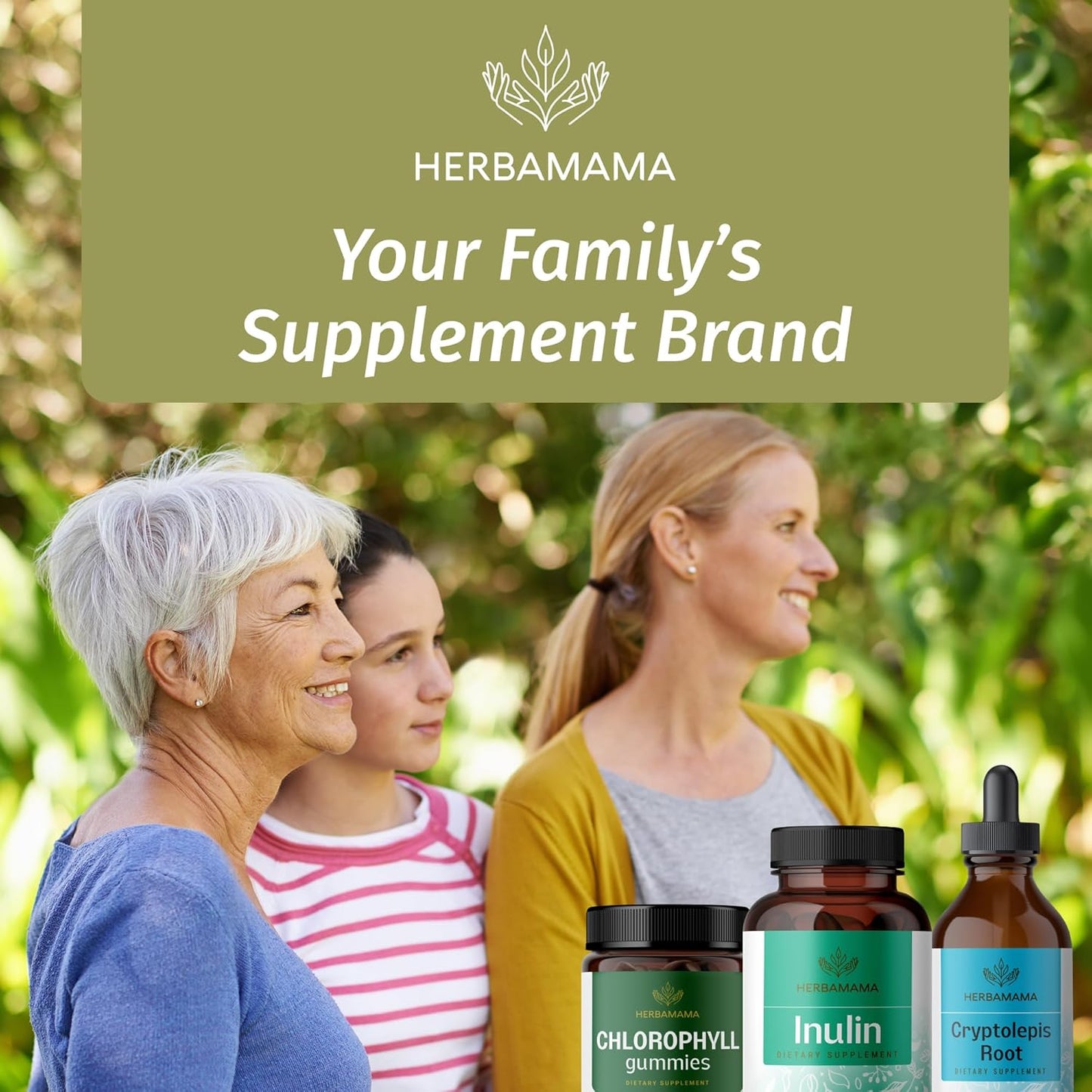 1200mg HERBAMAMA Inulin Powder Capsules for Digestive Support & Gut Cleanse - Vegan Non-GMO Chicory Root Supplement
