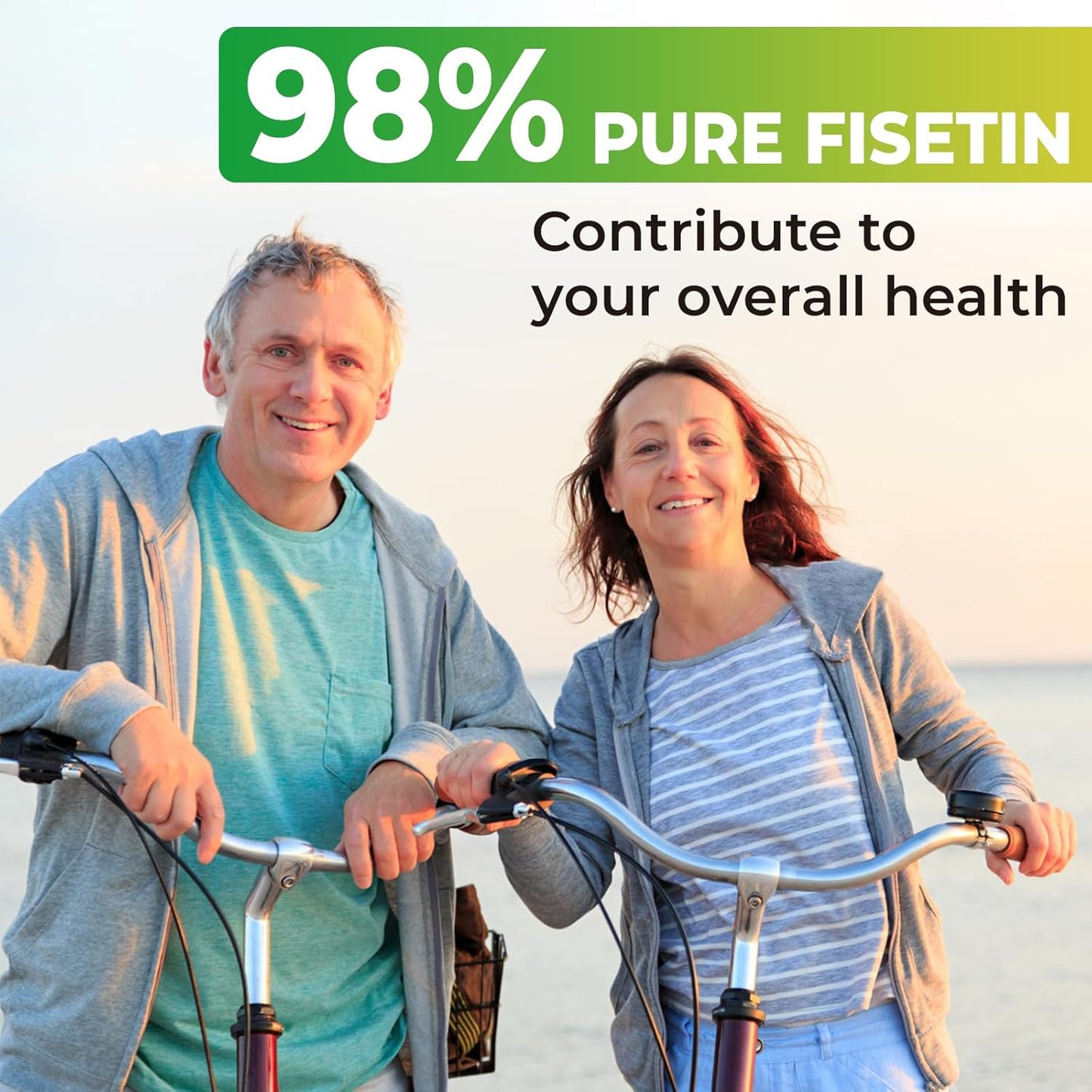 1200mg Liposomal Fisetin Supplements - High Purity Antioxidants for Immunity, Cognitive Support - Non-GMO - 60 Capsules