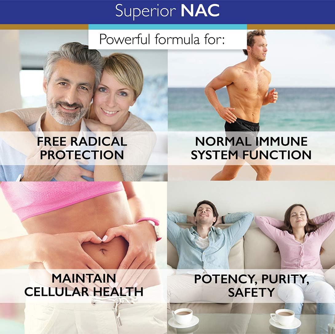 1200mg NAC Dietary Supplement with Selenium - Free Radical Protection & Immune Support - 150 Veg Capsules - Cellular Health Support