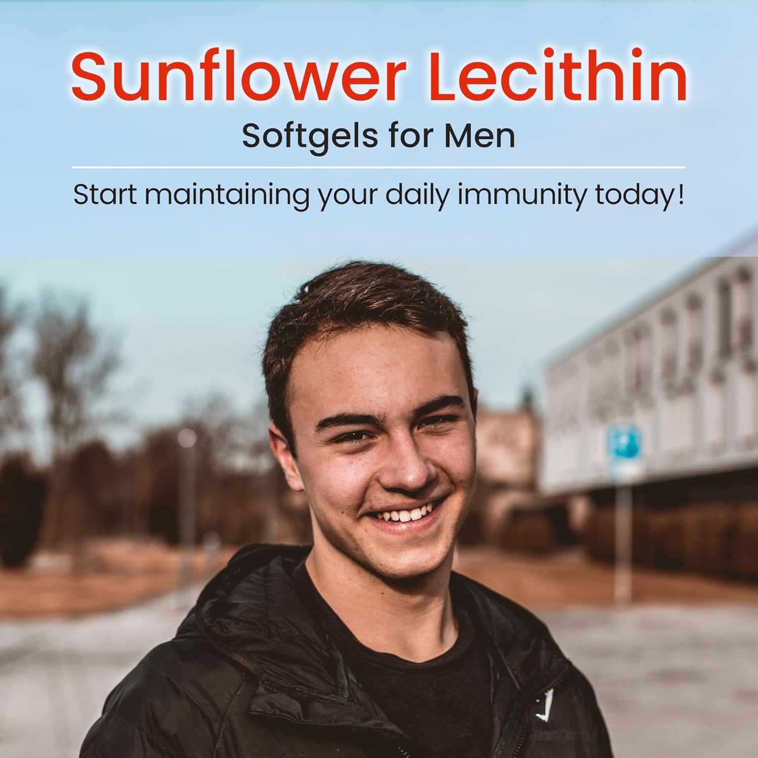 1200mg Sunflower Lecithin Softgels for Brain, Heart, Nerve, and Liver Support - Cognitive Function, Cholesterol, Cardiovascular Health - Non-GMO, High Absorption - 100 Count