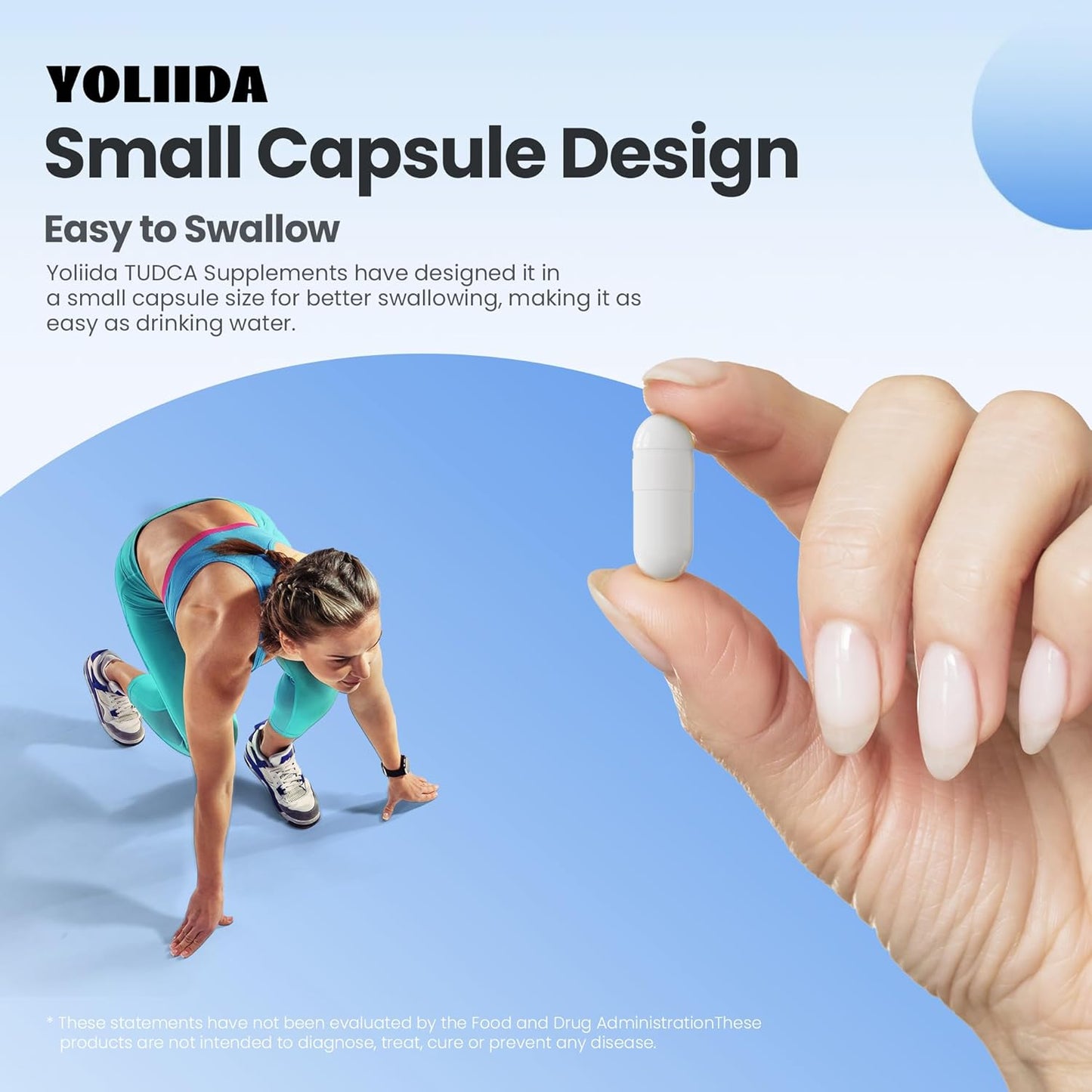 1200mg YOLIIDA Tudca Liver Supplement Capsules - Supports Liver Cleanse, Detox & Repair, Gallbladder Cleanse - 90 Count