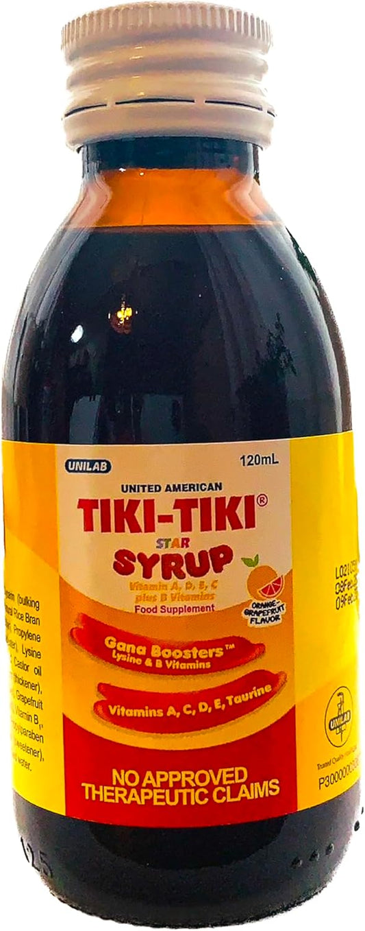 120ml Tiki-Tiki Star Plus Syrup: Multivitamin for Kids