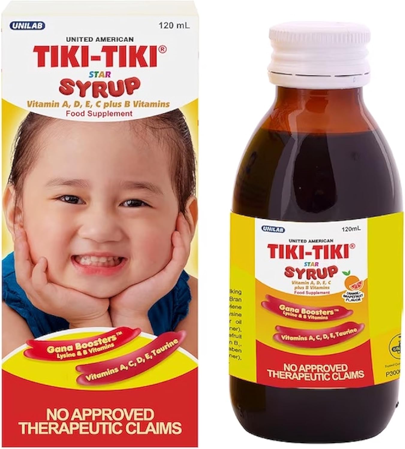 120ml Tiki-Tiki Star Plus Syrup: Multivitamin for Kids