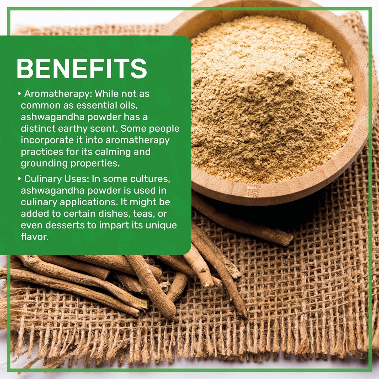 1.25lb Jiva Organics Ashwagandha Root Powder - Raw, Pure, Non-GMO, Lab Tested (20oz)