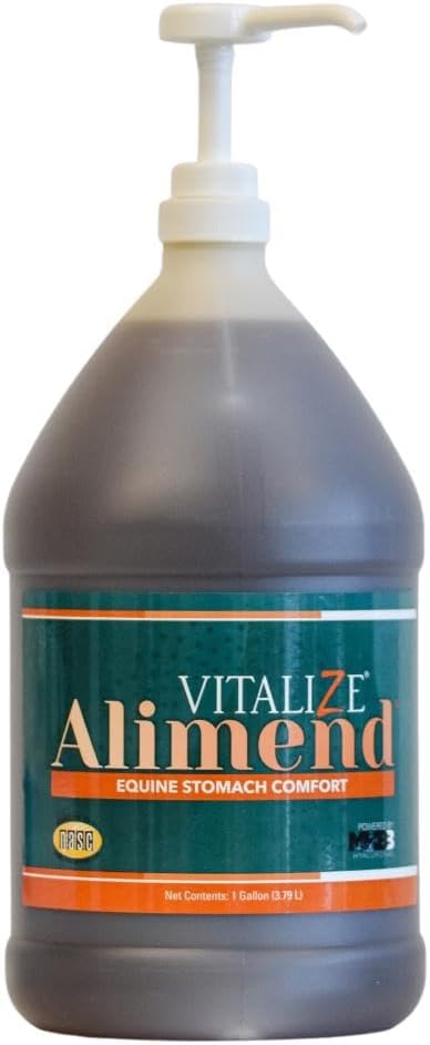 128oz Vitalize Alimend Horse Gastric & Ulcer Support, Probiotics & Digestive Supplement, Weight Gain Alternative
