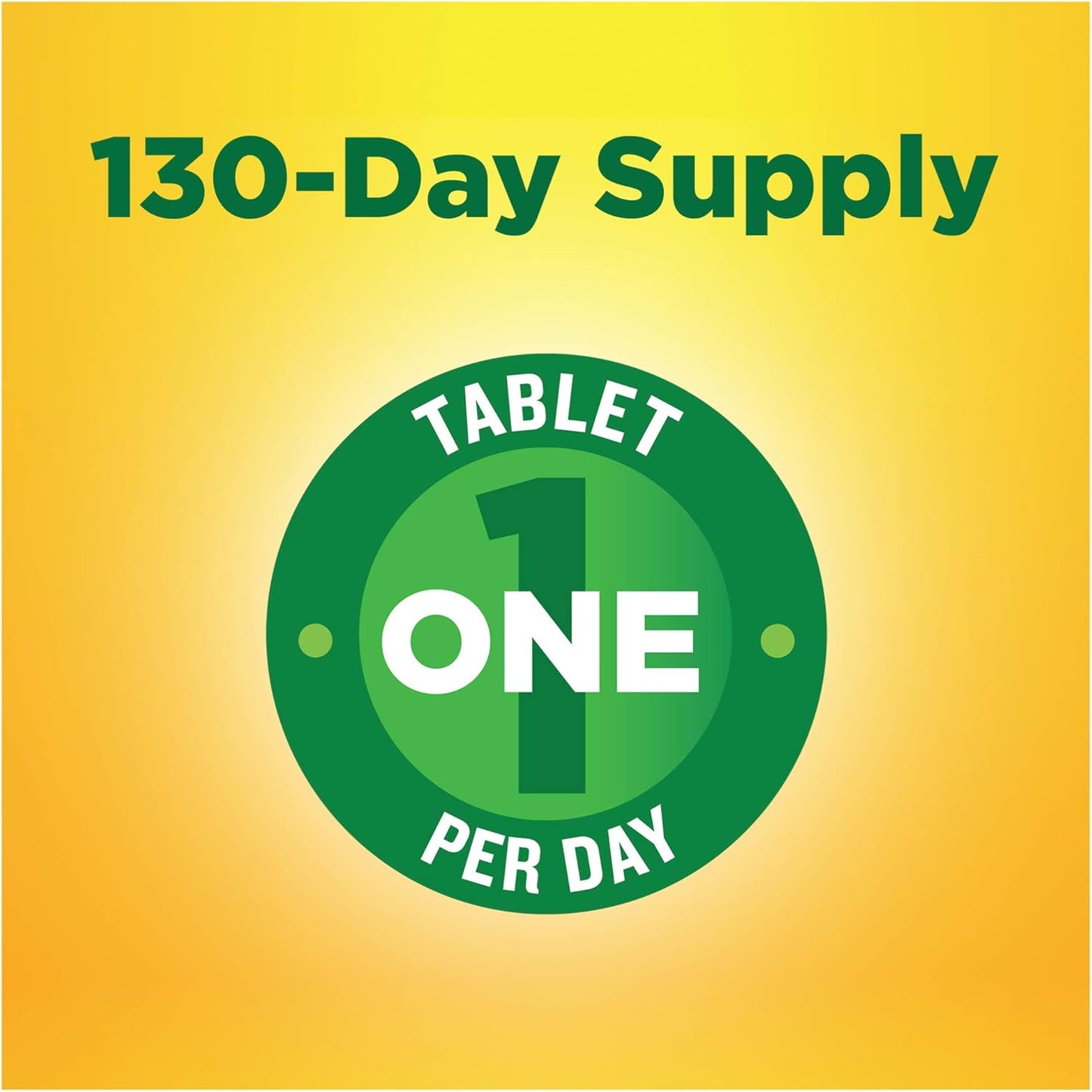 130 Count Nature Made Multivitamin Tablets with Vitamin D3 and Iron for Daily Nutritional Support