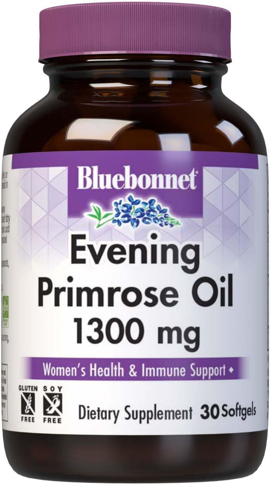 1300 mg Evening Primrose Oil Softgels - 30 Count by BlueBonnet