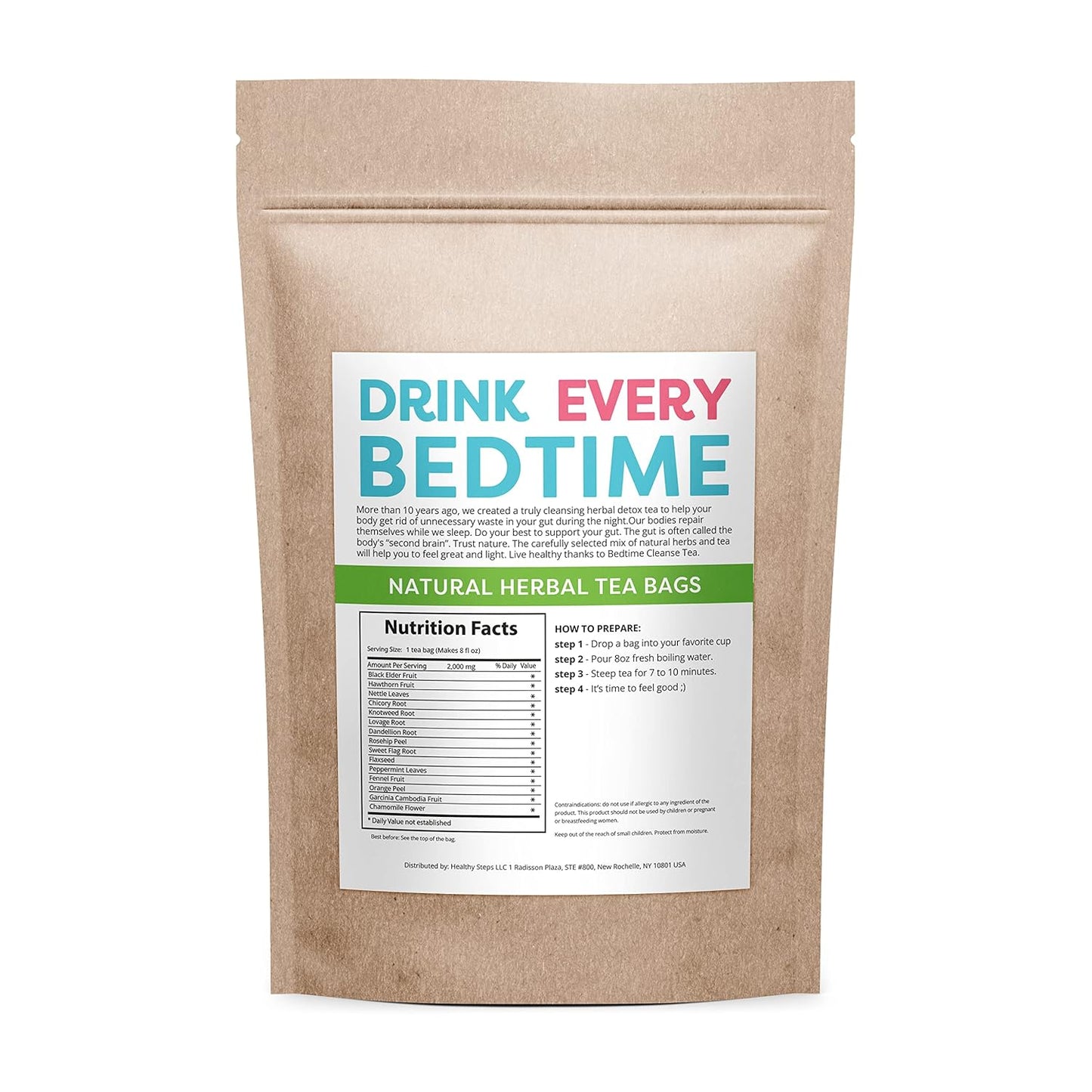 14 Day Detox Skinny Herb Tea - Natural Bedtime Cleanse Tea for Effective Detox & Cleanse Support