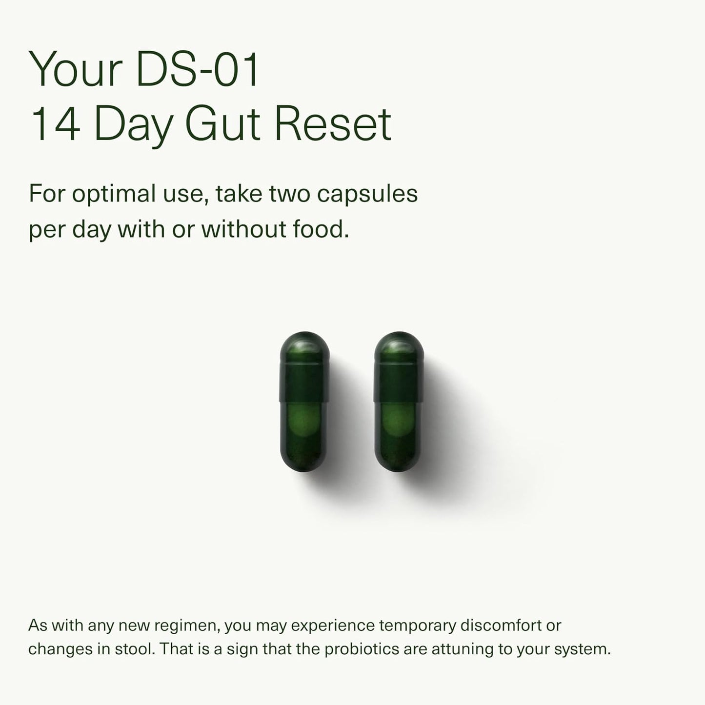 14 Day Gut Reset: Prebiotic & Probiotic for Digestive Health - Rapid Recovery, Bloating Relief - Vegan, Shelf-Stable - 28 Capsules