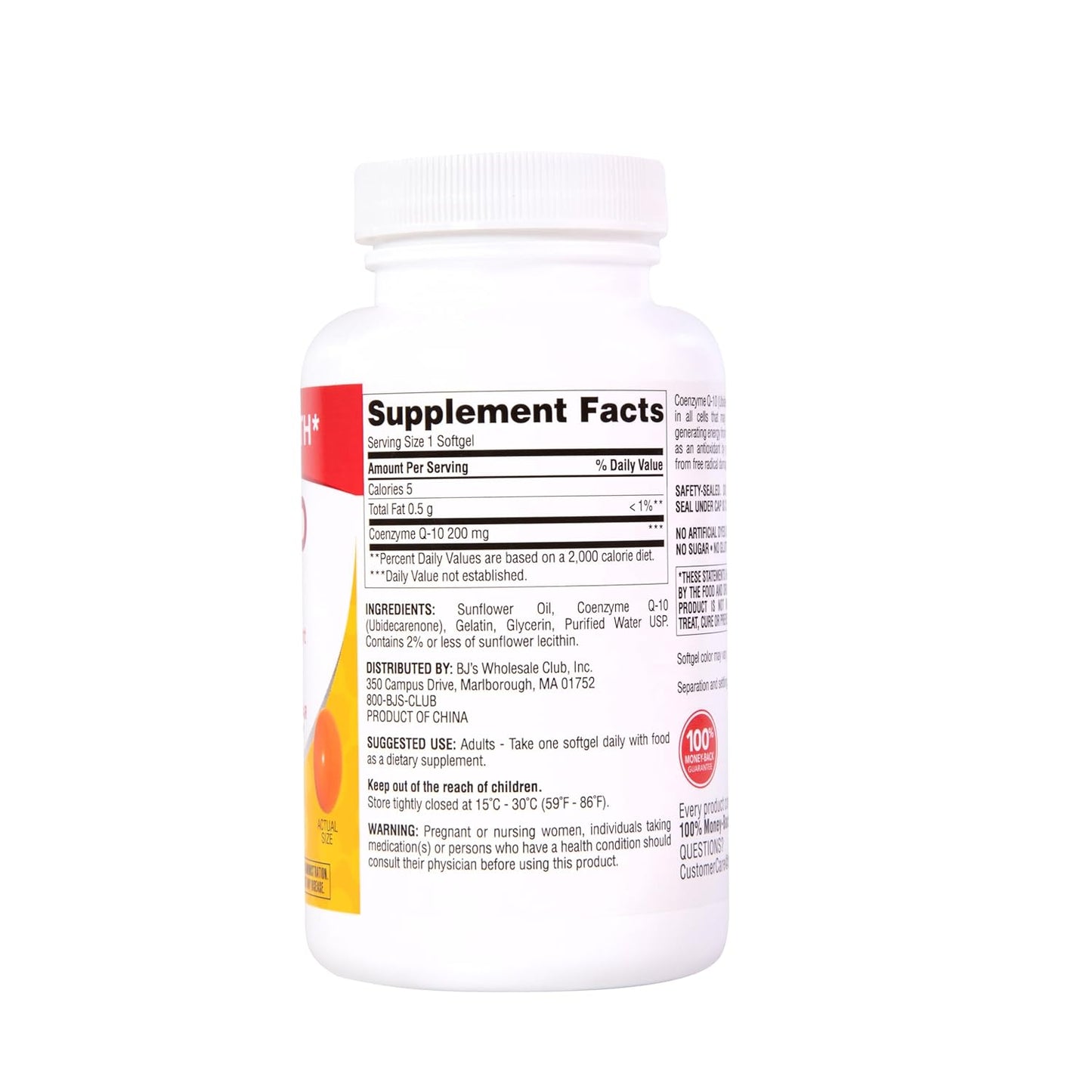 140 Count Berkley Jensen Coq10 Dietary Supplement 200 mg