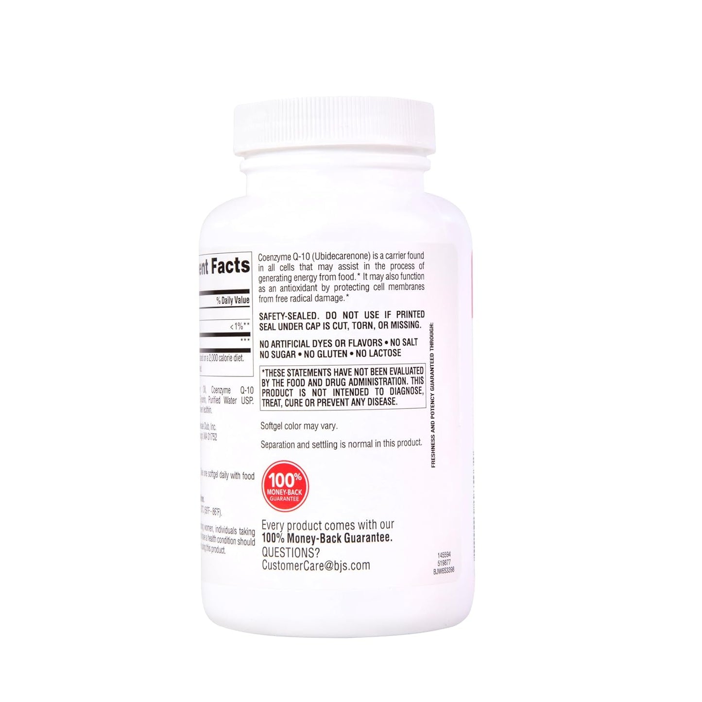 140 Count Berkley Jensen Coq10 Dietary Supplement 200 mg