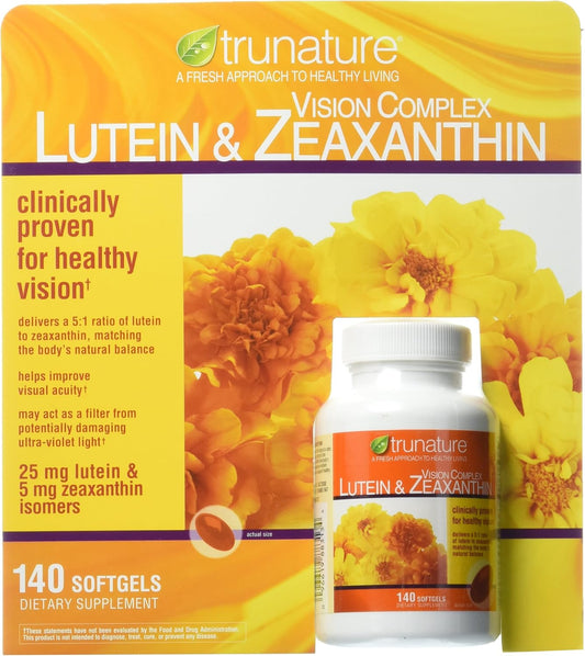 140 Count TruNature Vision Softgels with Lutein and Zeaxanthin Complex Supplement
