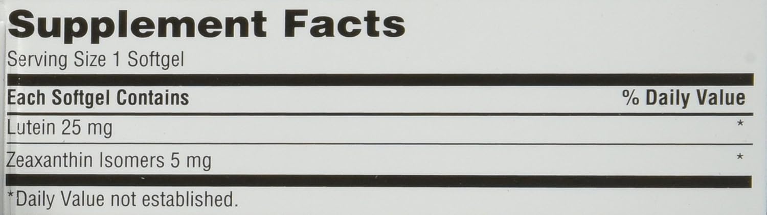140 Count TruNature Vision Softgels with Lutein and Zeaxanthin Complex Supplement
