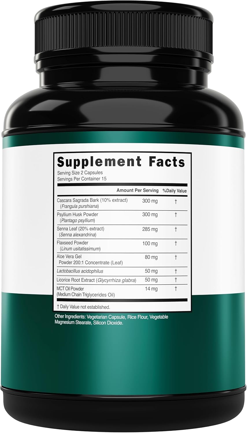 15-Day Colon Cleanse & Detox with Probiotic for Gentle Laxative & Gut Health Support - 30 Count, Made in USA, Third Party Tested