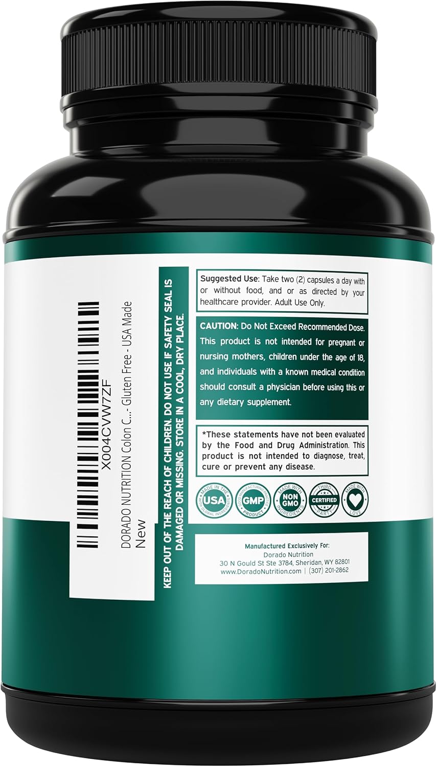 15-Day Colon Cleanse & Detox with Probiotic for Gentle Laxative & Gut Health Support - 30 Count, Made in USA, Third Party Tested