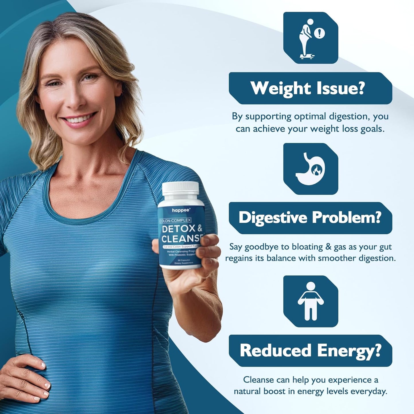 15 Day Colon Cleanse Pills & Probiotics for Weight Loss Support - Natural Laxatives for Men and Women - Intestinal Cleanse for Digestive Health - Fast Constipation Relief
