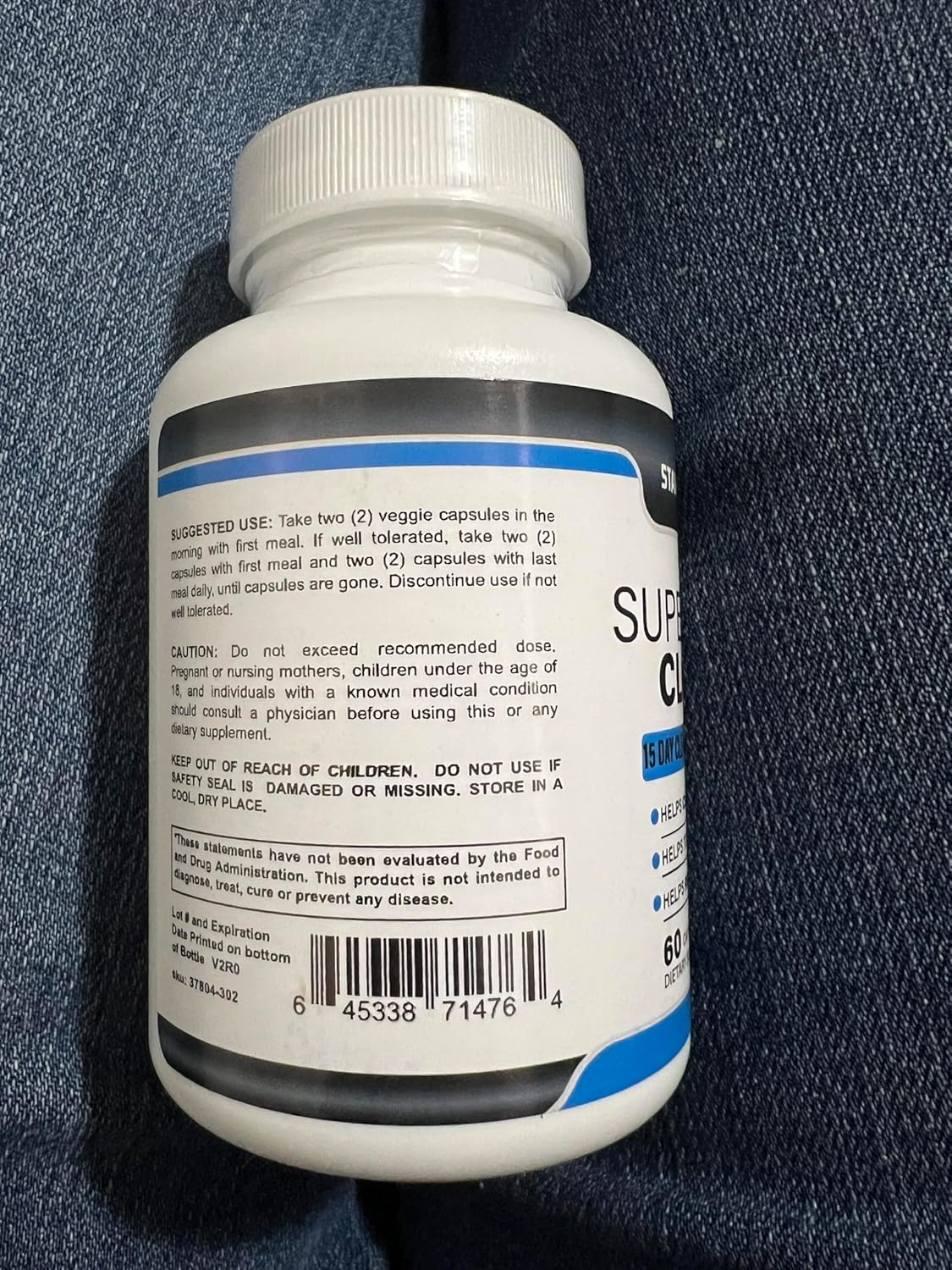 15 Day Colon Cleanse Pills with Psyllium Husk for Detox and Colon Cleansing by Staver Health