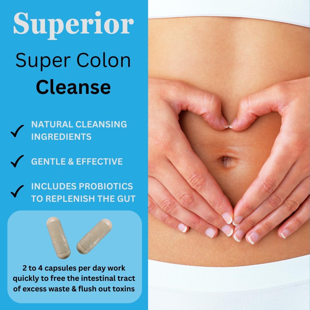 15 Day Colon Cleanse Pills with Psyllium Husk for Detox and Colon Cleansing by Staver Health